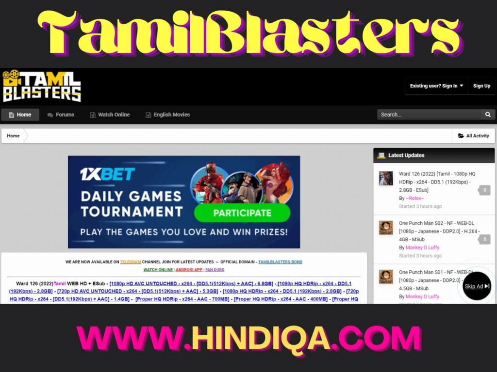TamilBlasters वेबसाइट से मूवी कैसे प्राप्त करें