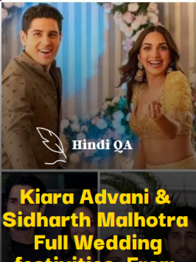 Kiara Advani & Sidharth Malhotra  Full Wedding festivities
